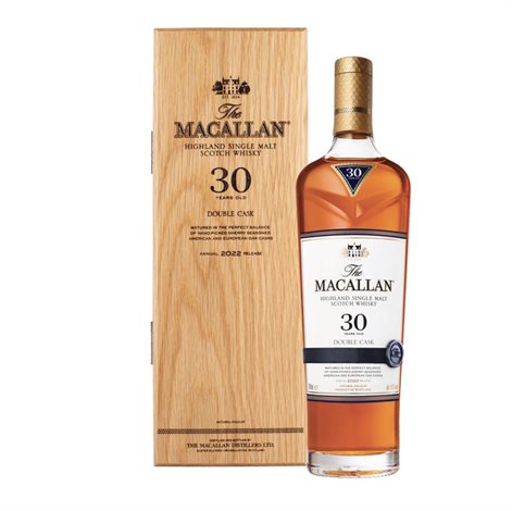 The Macallan - Double Cask 30 Years Old, Single Highland Malt Whisky, 43%, 70cl - slikforvoksne.dk